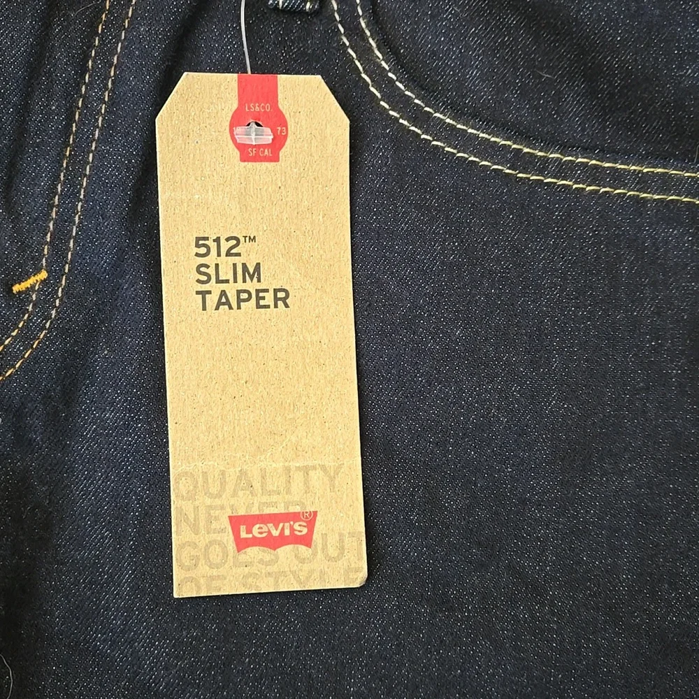 Levis 512 Slim Taper Jeans, Mens 30X30, New With Tags